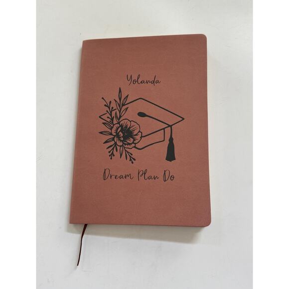 Floral Graduation Cap Journal Customizable Name - Picture 2 of 10